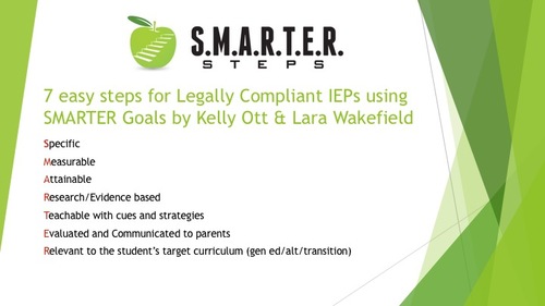 Preview of How to Save Time and Develop Legally Compliant IEP Goals