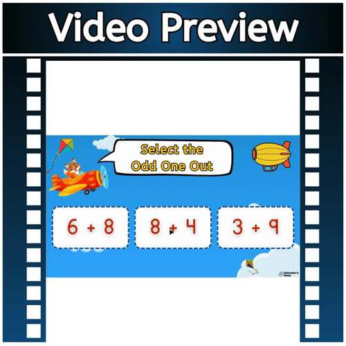 Add and Select the Odd One Out: Single Digit Numbers (With Regrouping ...