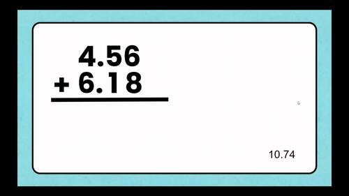Add and Subtract with Decimals Review Math Practice (Editable) by ...