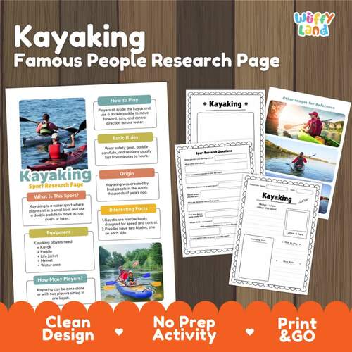 Kayaking Research Project | Famous Sports Biography | Water Sports ...