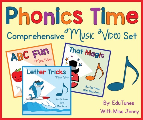 Preview of Phonics Time Standards-Based Video Set: Videos ONLY 