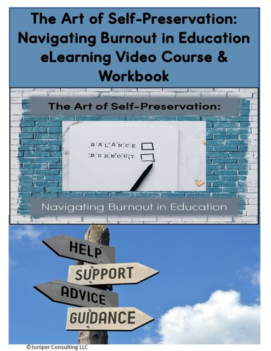 Preview of Navigating Burnout in Education Video Course and Workbook