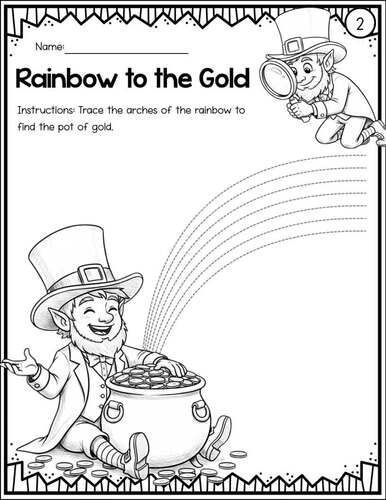 St. Patrick's Day Tracing Activities | Fine Motor Skills | March ...