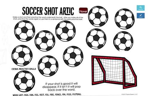Soccer Shot Articulation BOOM Cards: Soccer Speech Therapy Distance ...