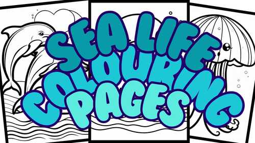 Mindfulness : Sea Life Colouring In Book/Pages by Designed by Connie