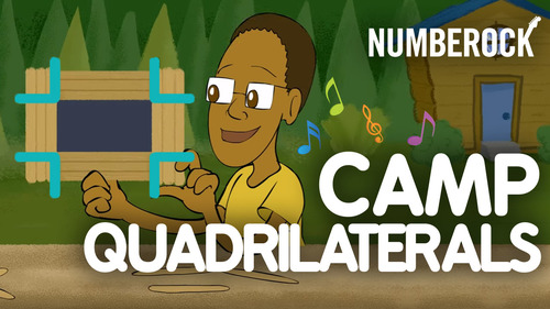 Preview of Classifying Quadrilaterals Song ♫♪ Squares, Rectangles & More by NUMBEROCK