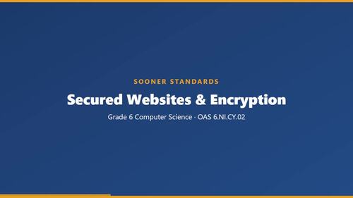Grade 6 Computer Science: Secured Websites & Encryption — 6.NI.CY.02