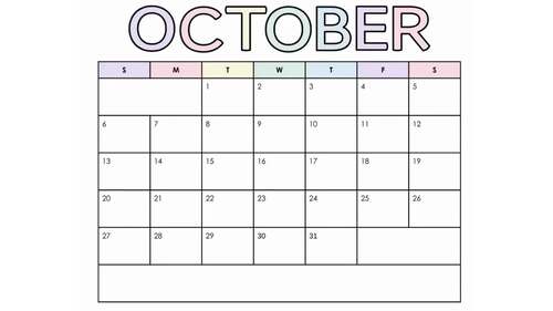 Academic Calendar 24-25 Pastel | Editable Google Slides | Printable PDF