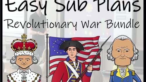 Emergency Sub Plans | American Revolutionary War Bundle | 3rd Grade ...