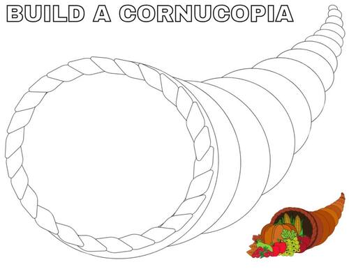 Create a Cornucopia Printable Thanksgiving Kid Craft October Craft