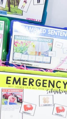 May Task Boxes 3-5 | Independent Work Systems | Task Box Activities
