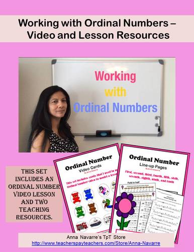 Preview of Working with Ordinal Numbers - Video and Lesson Resources