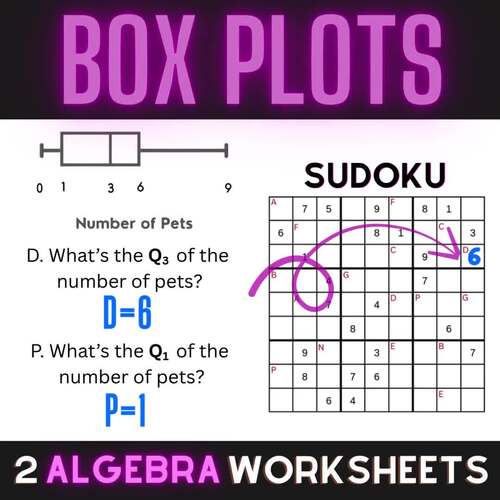 Box and Whisker Plots Practice | 6th & 7th Grade Math Logic Puzzle