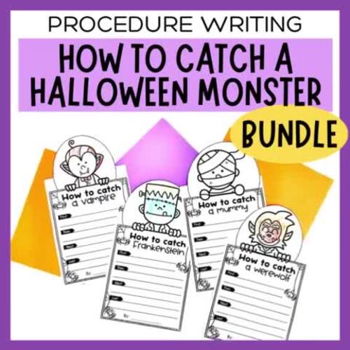 How to Catch a Halloween Monster Worksheets & Activity Bundle | TPT