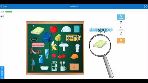 I Spy Common Objects Boom Cards™ by Mau SLP | TPT