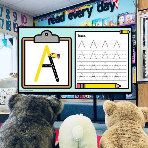 Handwriting Practice *HALF OFF* Letter Tracing Slides Letter Formation ...