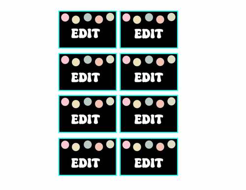 Printable Small Name Labels, Locker Labels, Mailbox labels, Bin Tags ...