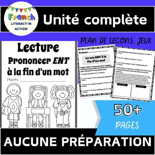 French Reading Activities -Lecture des mots avec finale ENT | TPT