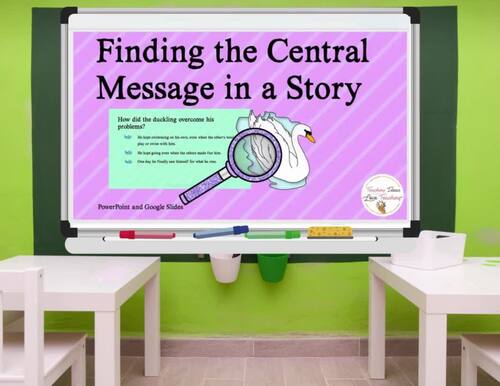 Finding The Central Message in a Story | Distance Learning | TPT