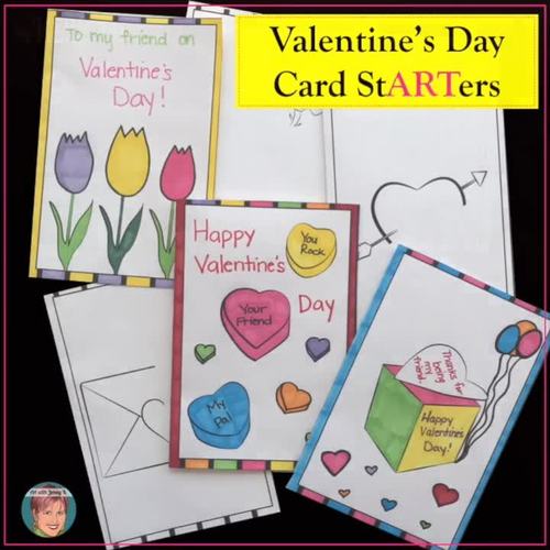 Valentine S Day Card Starters Creative Make Your Own Valentines Cards Activity