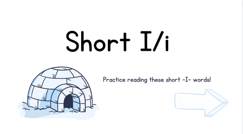 Preview of Short -I- “Flashcards”! {Phonics Video & Kahoot! QR Code!}