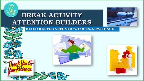 Preview of Break Activities to Build Better Attention, Focus, and Patience
