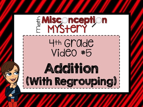 Preview of 4th Grade Math Mystery | #5: Addition with Regrouping | DISTANCE LEARNING