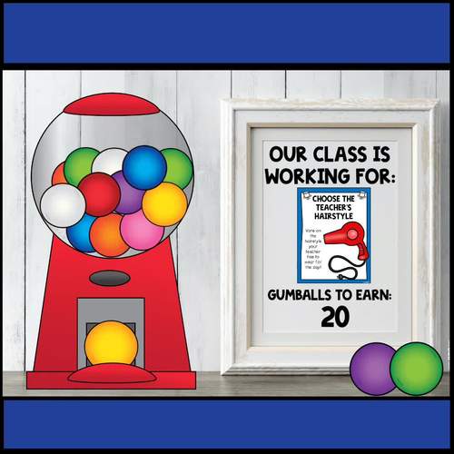 Gumball Machine Whole Class Reward Coupons | Digital Classroom 