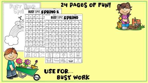 Spring Worksheets by Carrie Lutz | Teachers Pay Teachers
