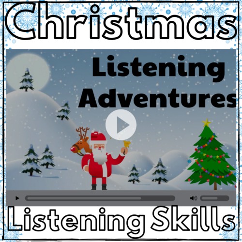 Preview of ELA Listening Skills: A Christmas Journey Listening Comprehension Video
