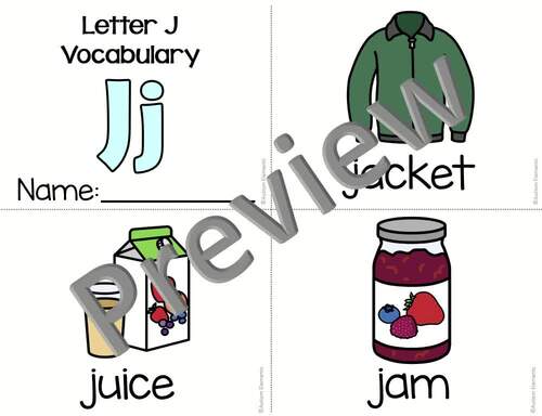 Alphabet: Letter J- Differentiated- Phonics-Reading- SPED & Autism ...