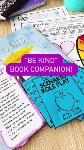 Kindness Read Aloud Activities Lessons Book Companions Craft Posters ...