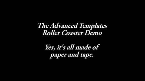 Advanced Paper Roller Coaster Templates by Andrew Gatt | TpT