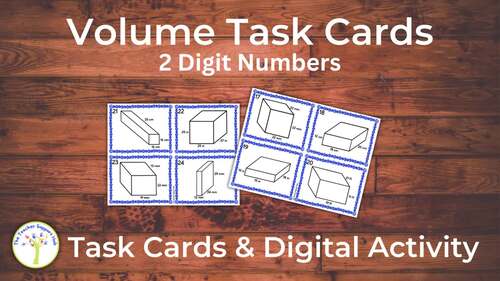 Find the Volume Rectangular Prisms Write the Room Print and Digital Task Cards