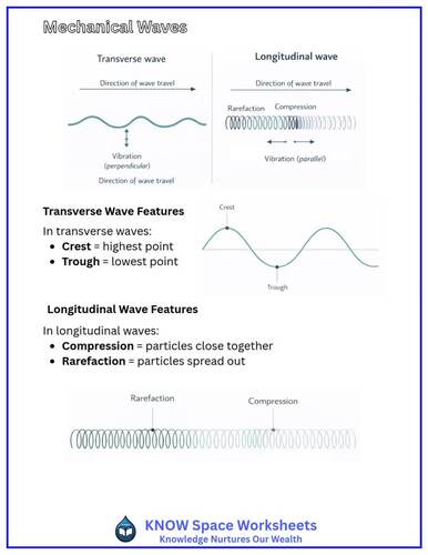 Mechanical Waves Bundle Notes & Activities Types, Features & Key Concepts