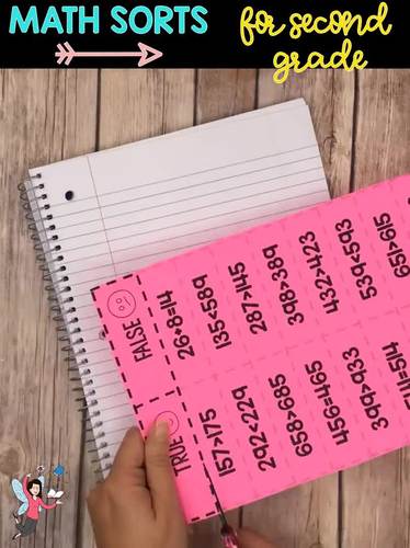 2nd Grade Math - Language - Science Sorts for Interactive Notebooks BUNDLE