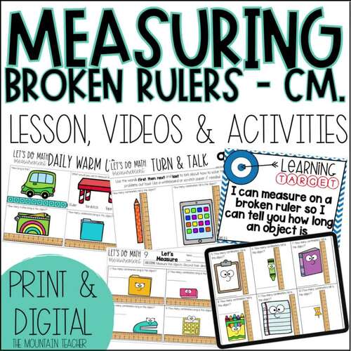 Measuring Centimeters with a Broken Ruler Lesson Plans, Worksheet & More