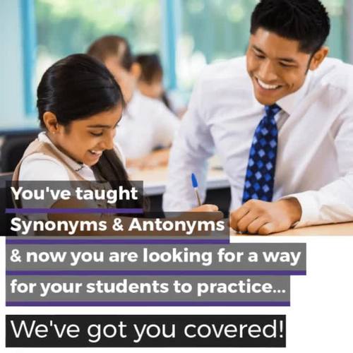 Synonyms and Antonyms Task Cards | Digital Google Forms | Distance Learning
