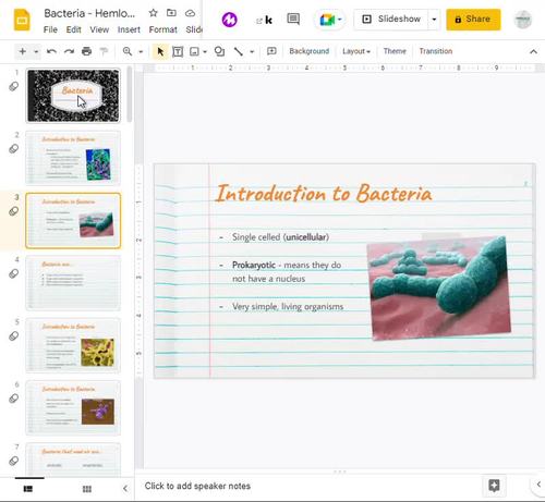 Kingdom Bacteria Bundle - Slides, Activities, CLOZE Reads, Quiz, etc.