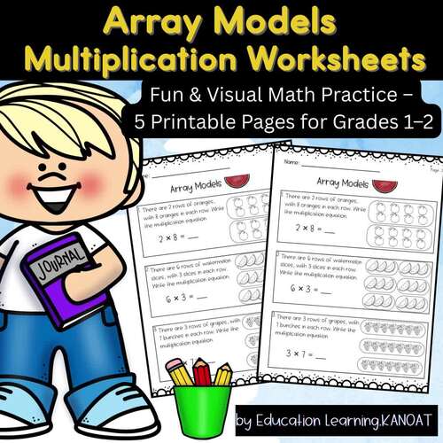 Array Models Multiplication Worksheets |Grades 1–2 by Education ...