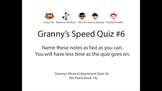 Granny's Speed Quiz #6 (Freckle Freddie)