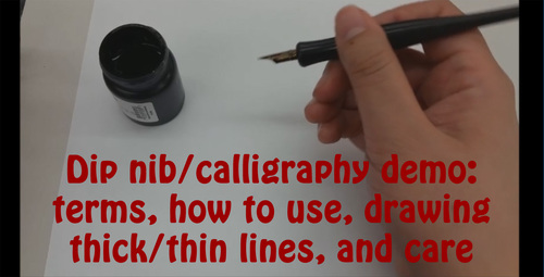 Preview of Intro to dip nib/calligraphy pens with pattern activity