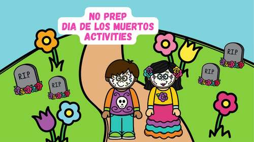Dia de los Muertos Packets Day of the Dead Worksheets PreK Kindergarten ...
