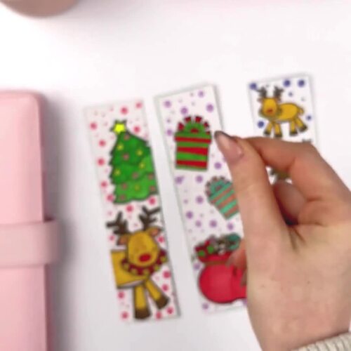 Christmas Colour In Bookmarks by Mrs Edgar | TPT