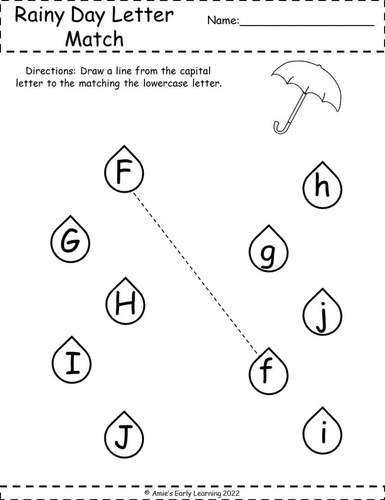 Springtime Literacy Worksheets | Preschool - Kindergarten | TPT