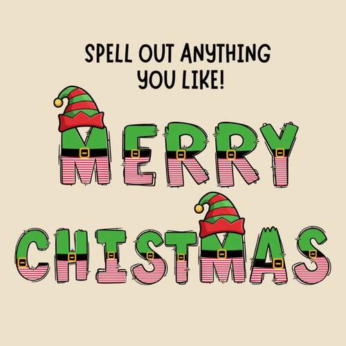Christmas Elf Suit Bulletin Board Letters Craft Display Door ...