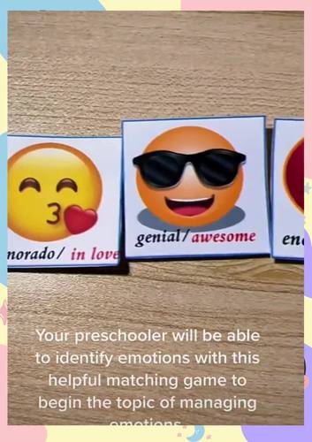 Match the Emotions/ Parea las emociones by abc Adonai | TPT