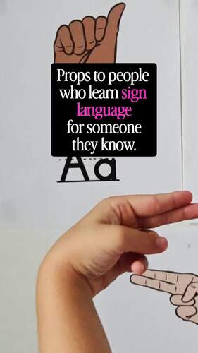 ASL Alphabet Classroom Posters | Sign Language Letters for Deaf Students