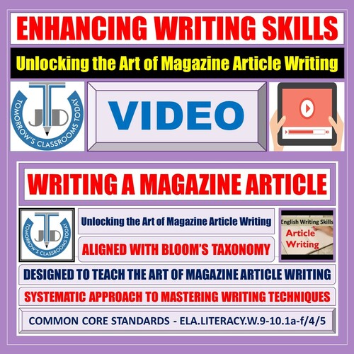 Preview of Unlocking the Art of Magazine Article Writing - Video