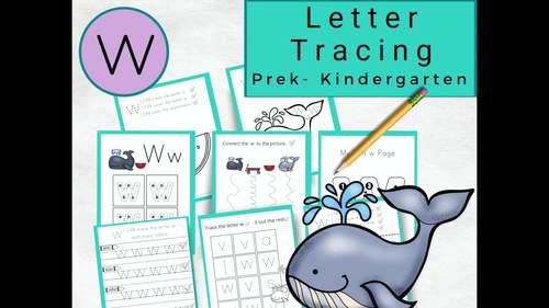 Printing Practice Letter w Worksheets -Companion to letter f and g Worksheets